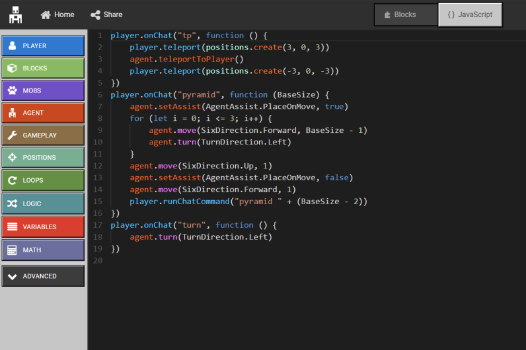 Advanced MineCraft programming